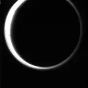 Titan occultation of the Sun from 0.9&nbsp;million km