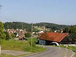 Walkertshofen seen from the west