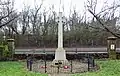 The war memorial at the hall