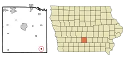 Location of Lacona, Iowa