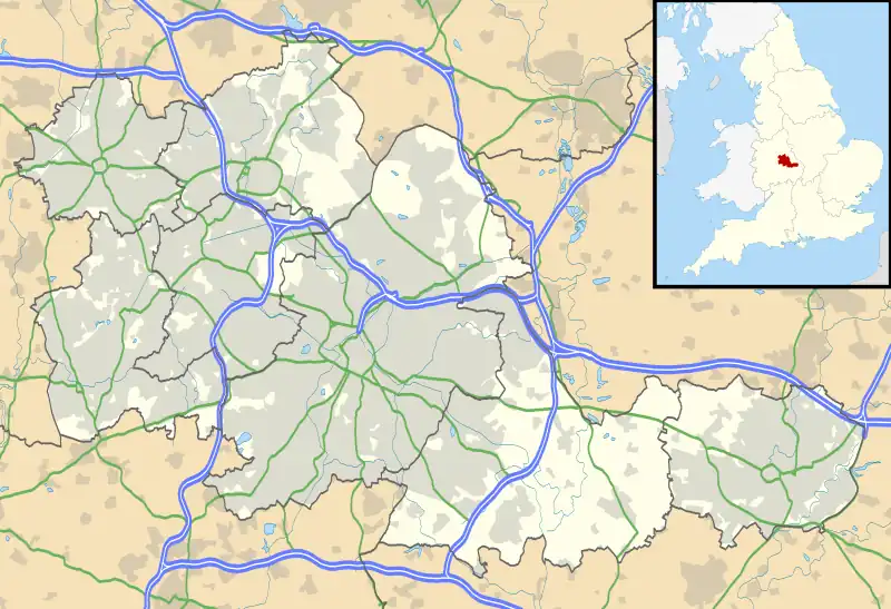 Perry Barr is located in West Midlands county