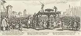 Plate 14: La roue, or Breaking wheel