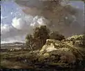 Landscape with Cow drinking