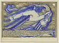 Calendar design for November, drawing, 1930–31