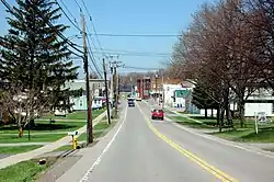 Williamson looking north on South Avenue (NY 21)