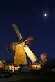 The Arend operating at night