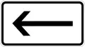 To the left