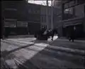 Horsedrawn sleigh on Rideau Street, Ottawa, in front of M. Bilsky and Son store, February 5, 1910