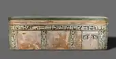 Coffin of Senbi; 1918–1859&nbsp;BC; gessoed and painted cedar; overall: 70 x 55&nbsp;cm; Cleveland Museum of Art