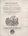 Memorie idrostatico-storiche, vol. I, 1773